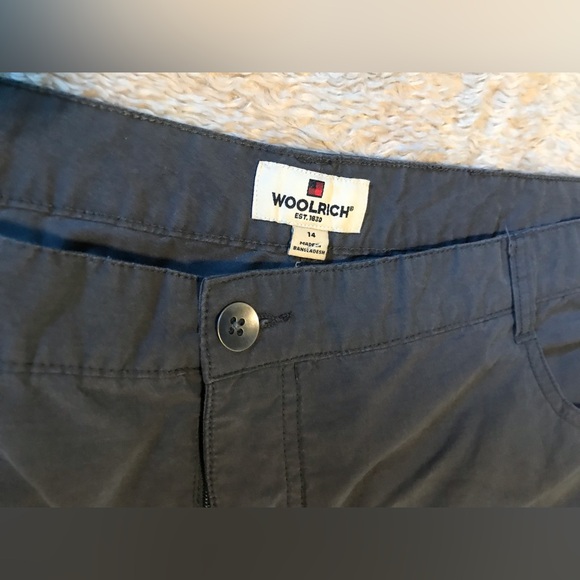 Women’s Woolrich Capri Length Hiking Pants Set of Two Grey Green Size 14 - Picture 7 of 11